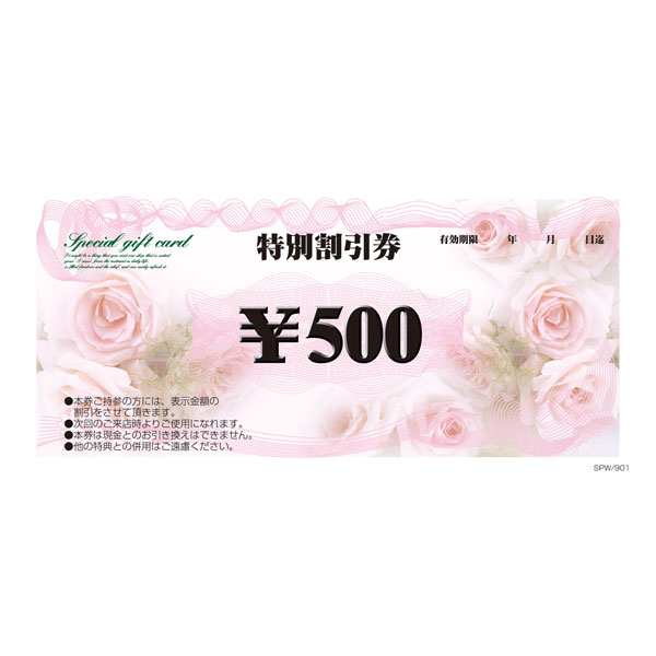 特別割引券 500円