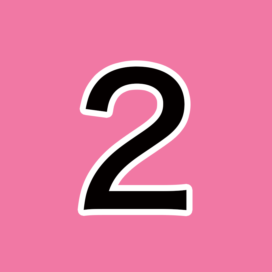 2 淡いピンク