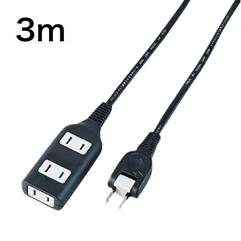 耐トラ付 タップ3個口 3m