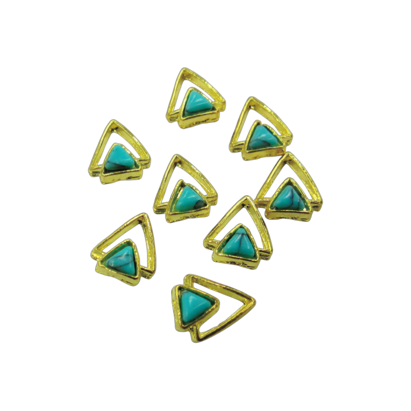 トライアングルダブル 薄ブルー