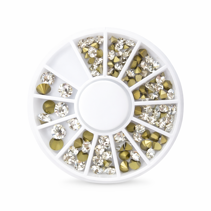 Vカットストーン クリスタル