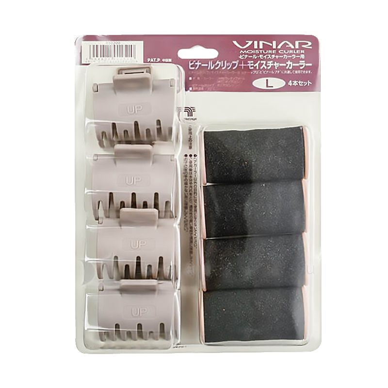 ビナール 専用別売りカーラー(4本入、クリップ付)