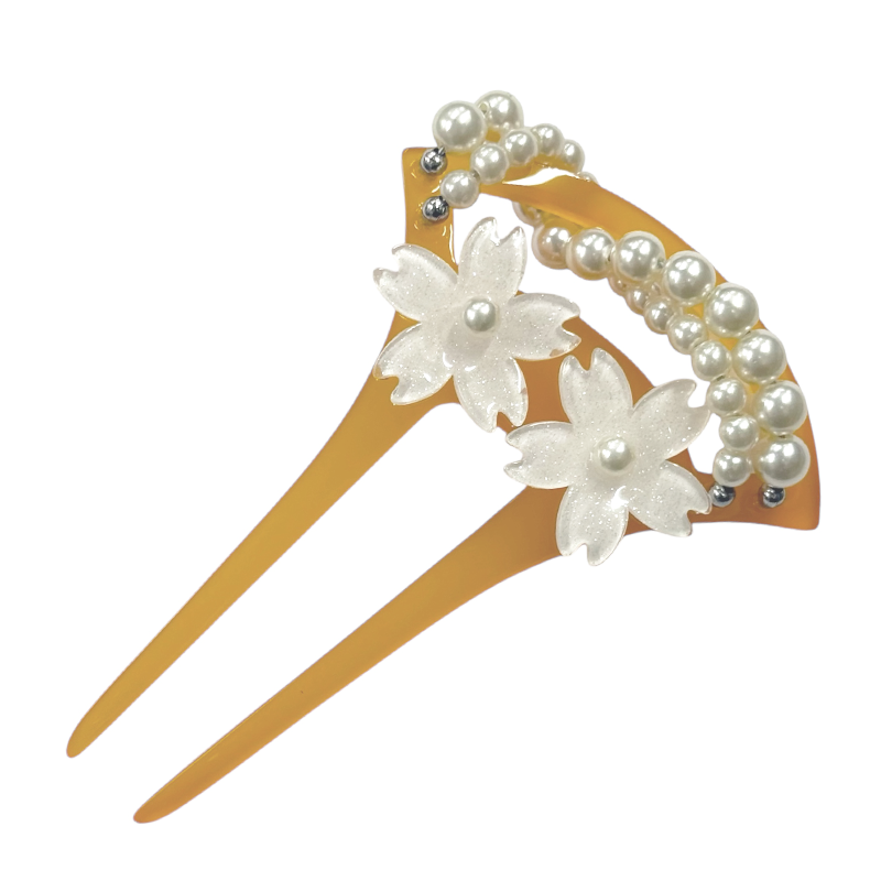 かんざし 花パール付き
