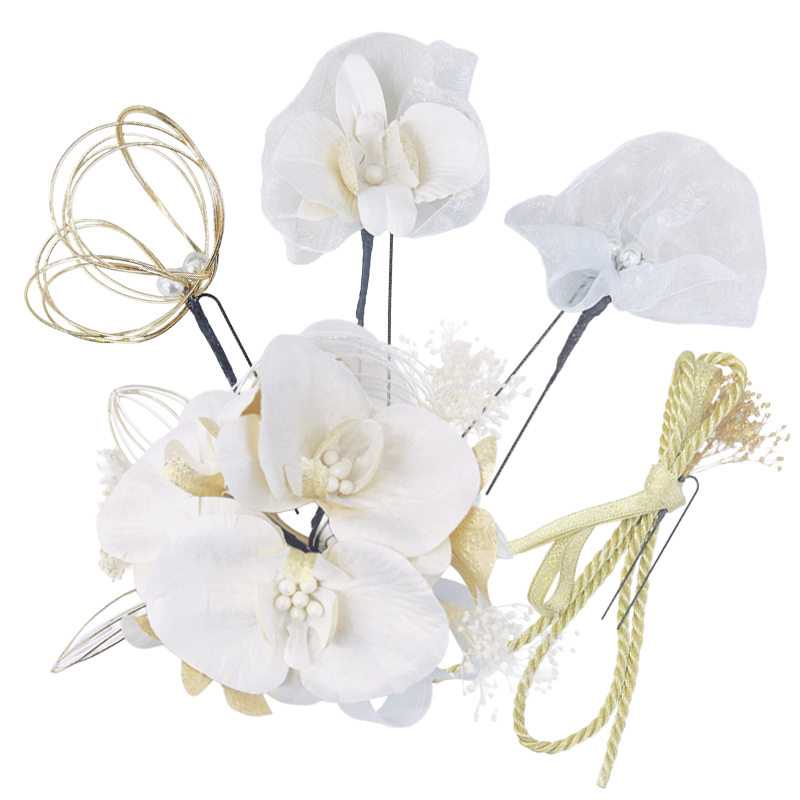 フラワーコーム Uピン4点セット